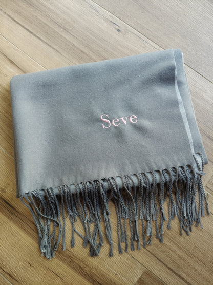 Bufanda Cashmere Unisex  "2 tonos" | Personalización gratuita