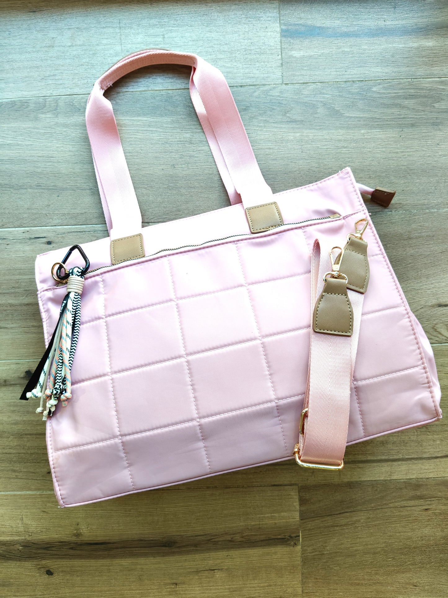 Bolso Pau con asa corta y larga en nailon (PERSONALIZACIÓN GRATUITA)
